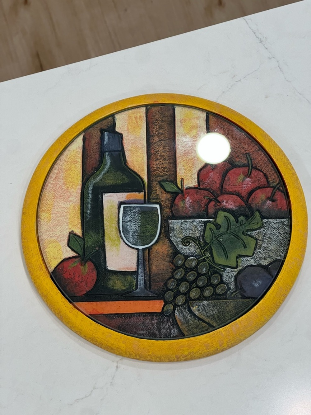 Wine Art Resin Cheese Cutting Board